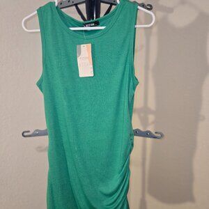 Green fully lined dress